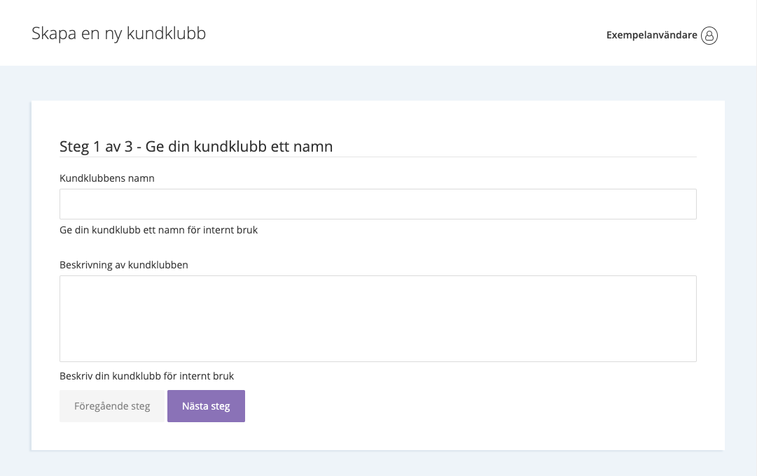 Skapa en ny kundklubb i HelloSMS kundportal