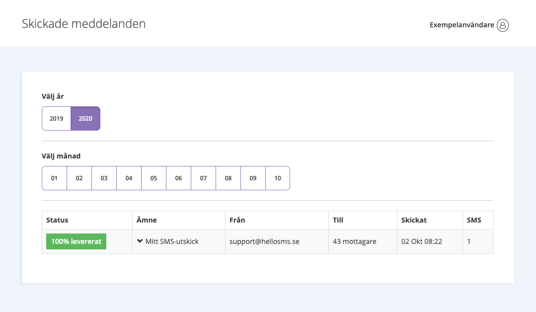 HelloSMS kundportal